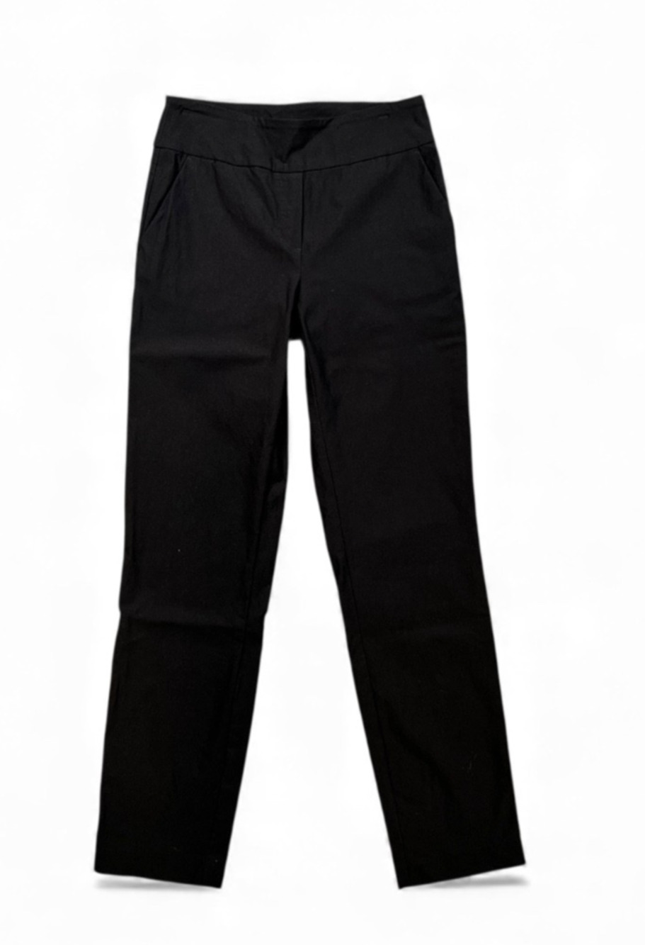 Sc & Co Pants Womens S Small Black Flat Front Pull On Tummy Control Trousers